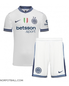 Billige Fotballdrakt Inter Milan Replika Bortedraktsett Barn 2024-25 Kortermet (med bukser)